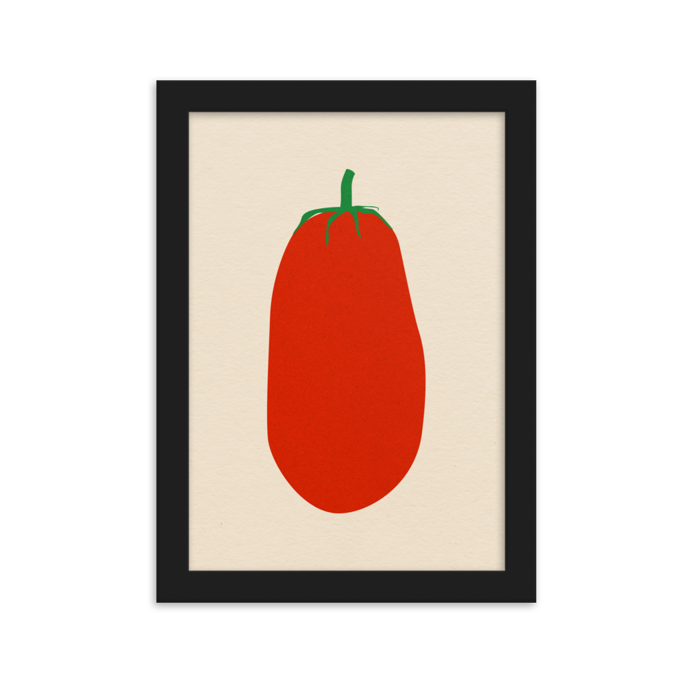 Framed Poster Art Print Illustration – Pomodoro