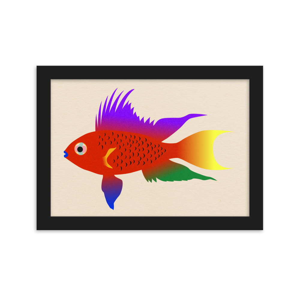 Framed Fine Art Print – Buntbarsch