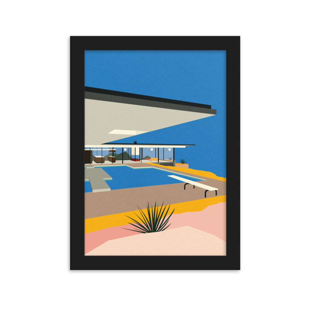 Framed Fine Art Print – LA Stahl House