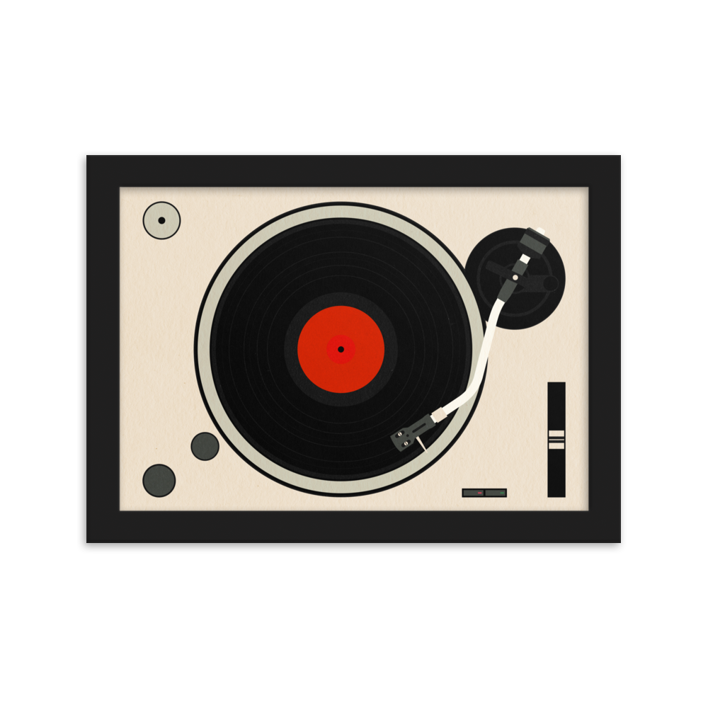 Framed Fine Art Print – Turntable