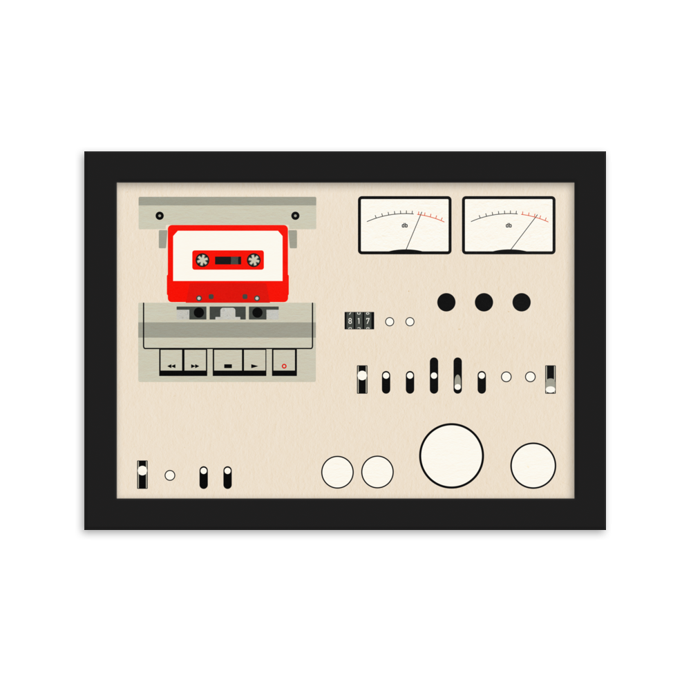 Framed Fine Art Print – Tape Deck