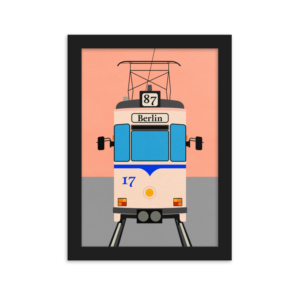 Framed Fine Art Print – Tram To Berlin