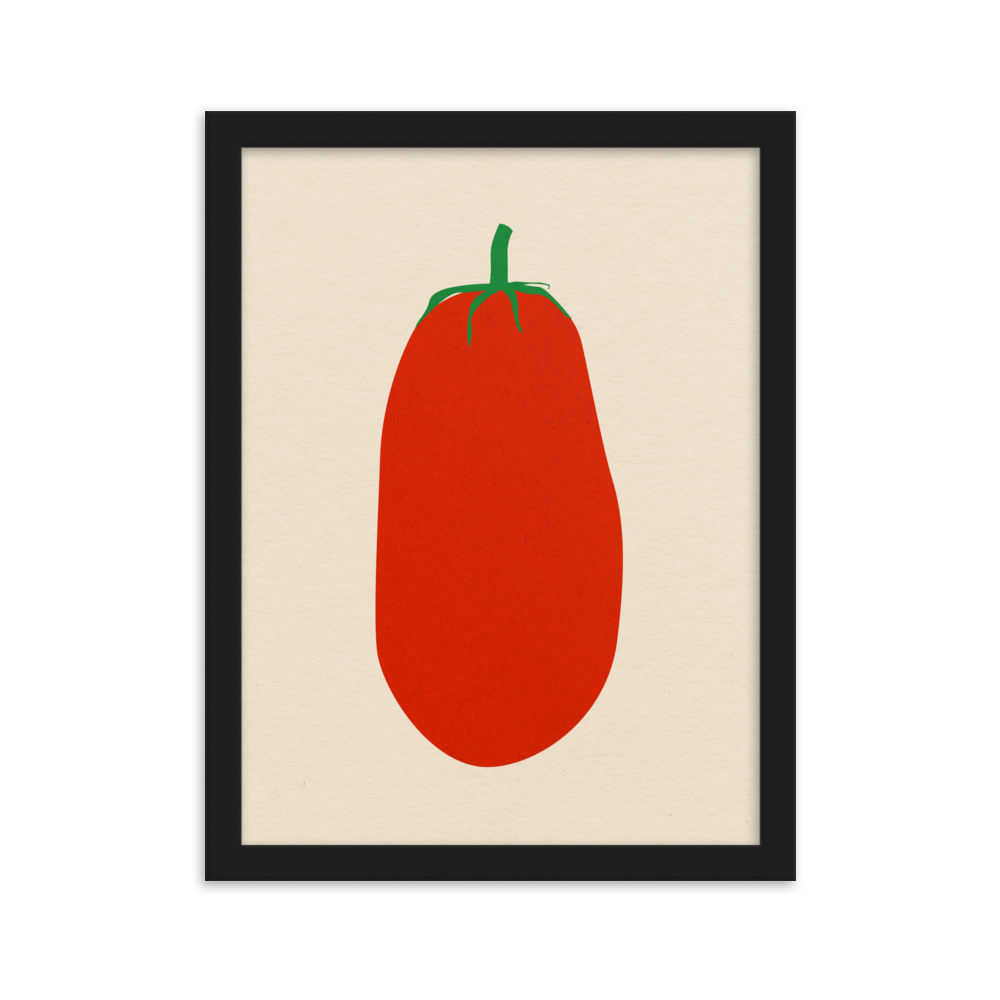 Framed Poster Art Print Illustration – Pomodoro