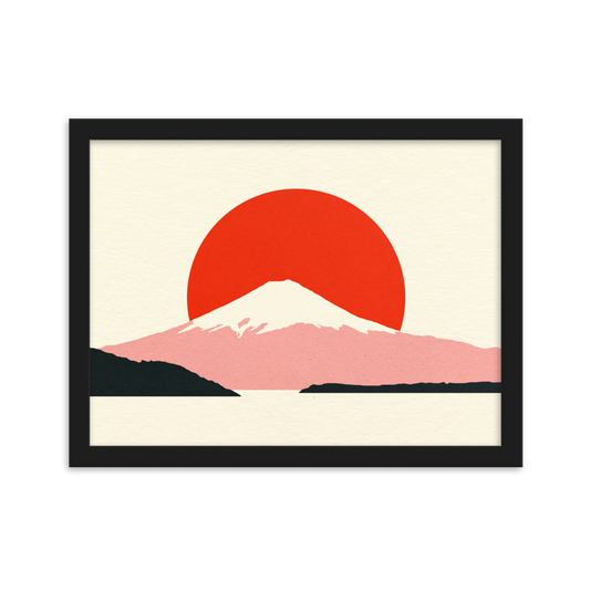 Framed Fine Art Print – Fuji Sun