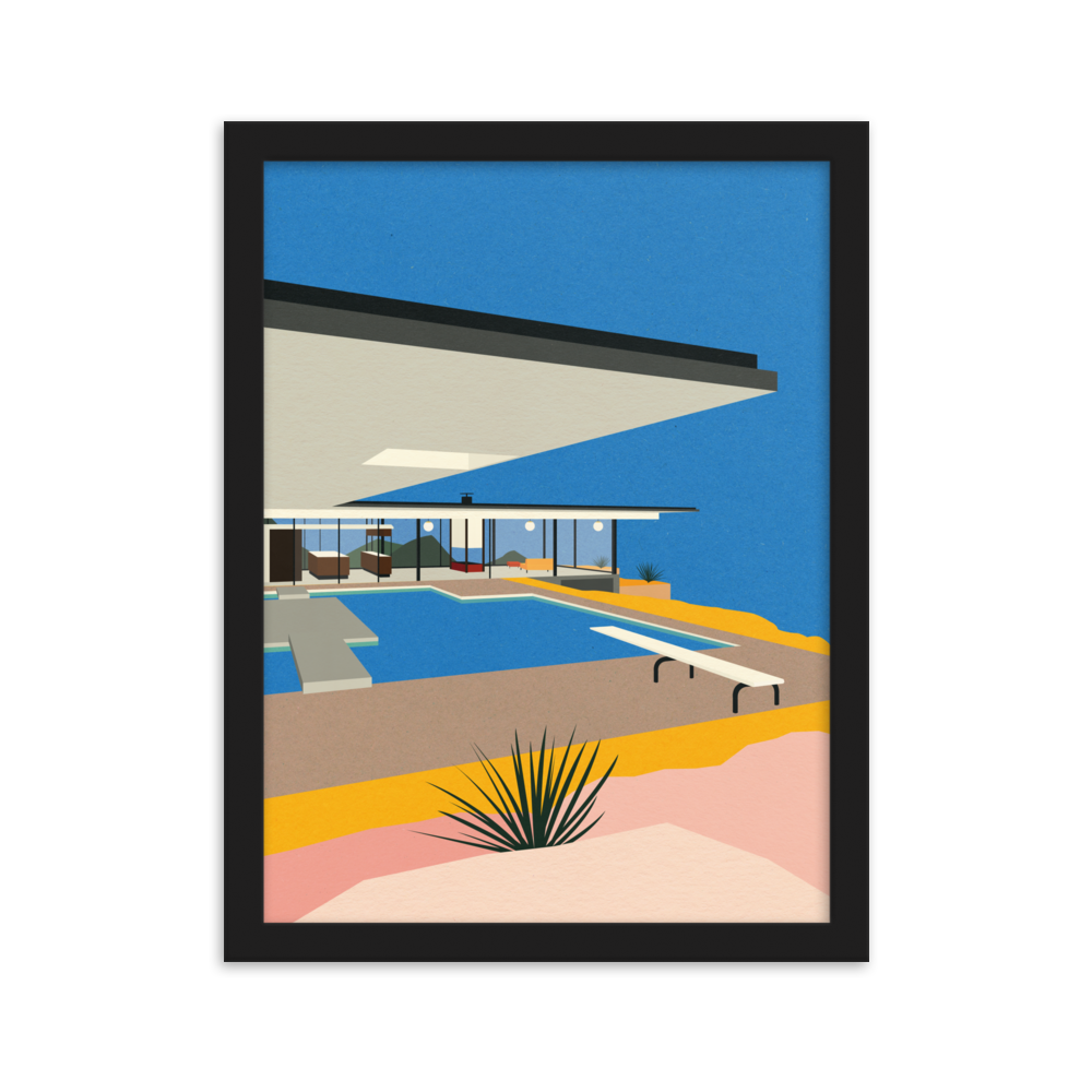 Framed Fine Art Print – LA Stahl House