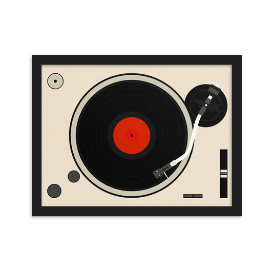 Framed Fine Art Print – Turntable