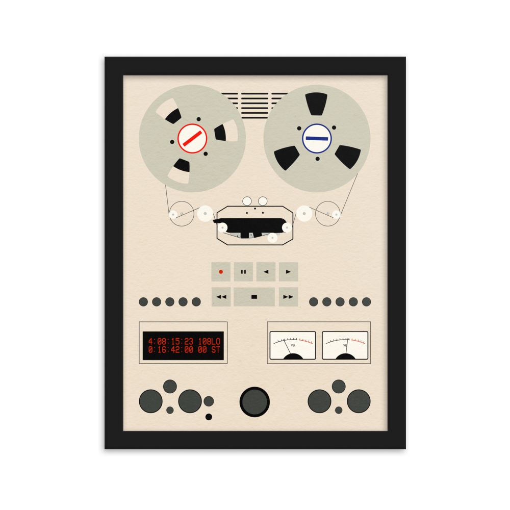 Framed Fine Art Print – Reel To Reel