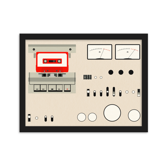 Framed Fine Art Print – Tape Deck