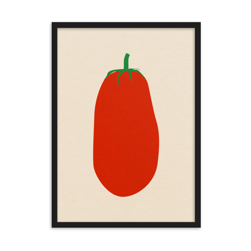 Framed Poster Art Print Illustration – Pomodoro