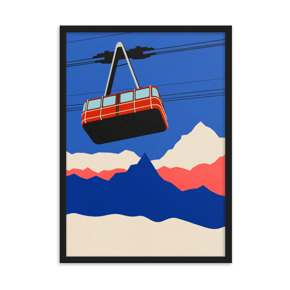 Framed Fine Art Print – Blue Mountain Ski Resort