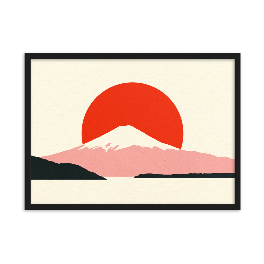 Framed Fine Art Print – Fuji Sun