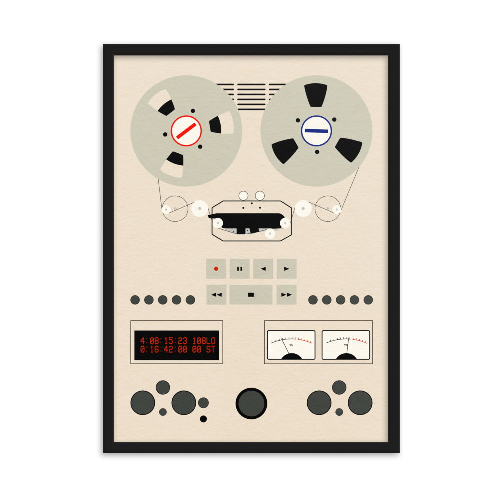 Framed Fine Art Print – Reel To Reel