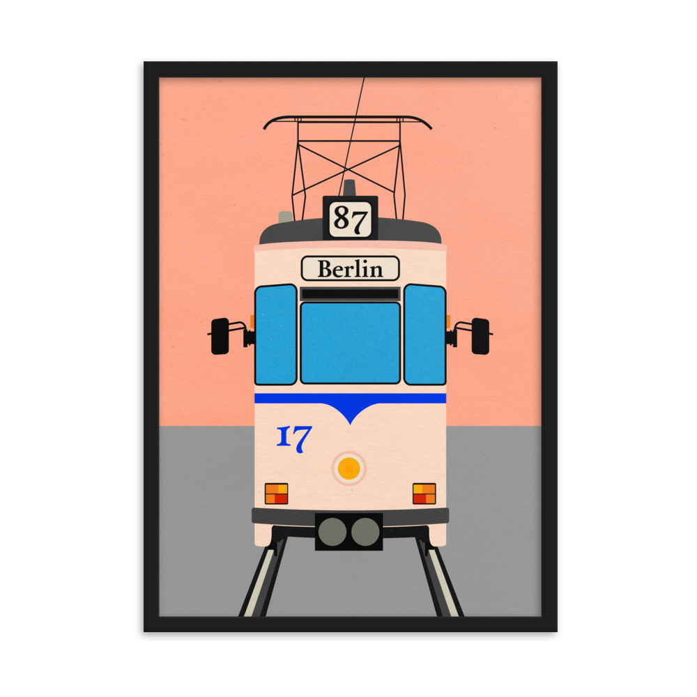 Framed Fine Art Print – Tram To Berlin