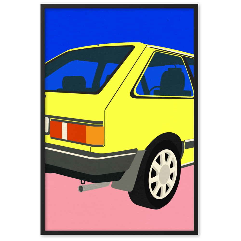 Framed Poster Art Print Illustration – M323