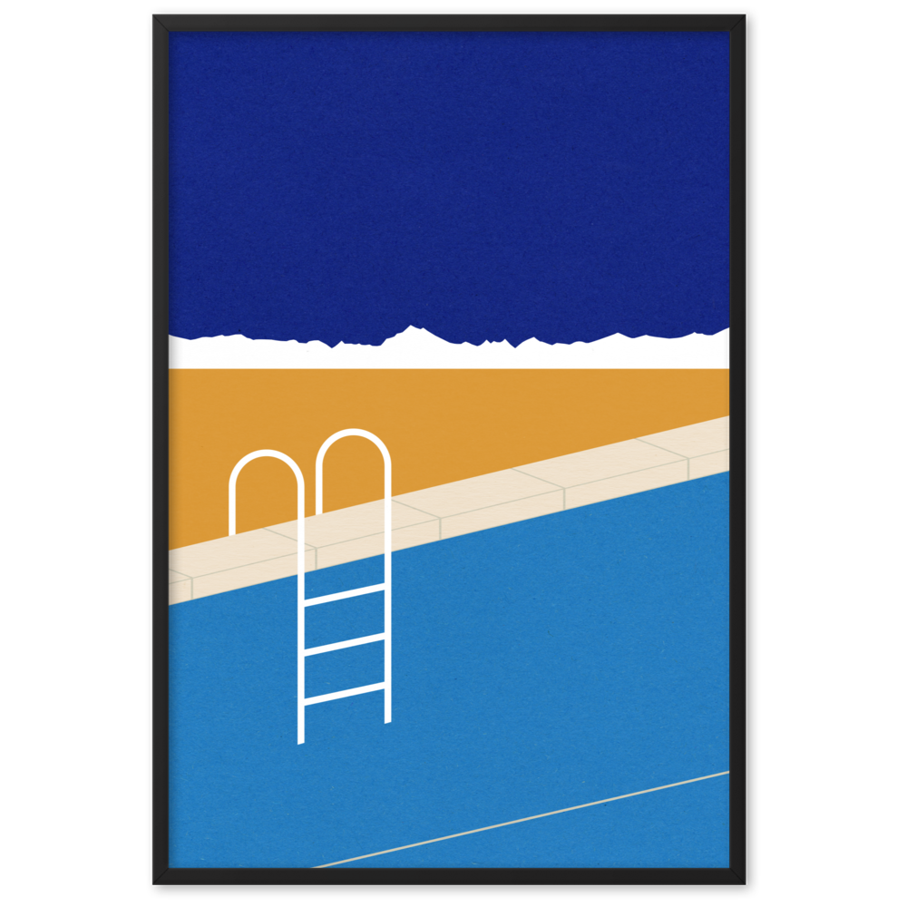 Framed Fine Art Print – Desert Pool