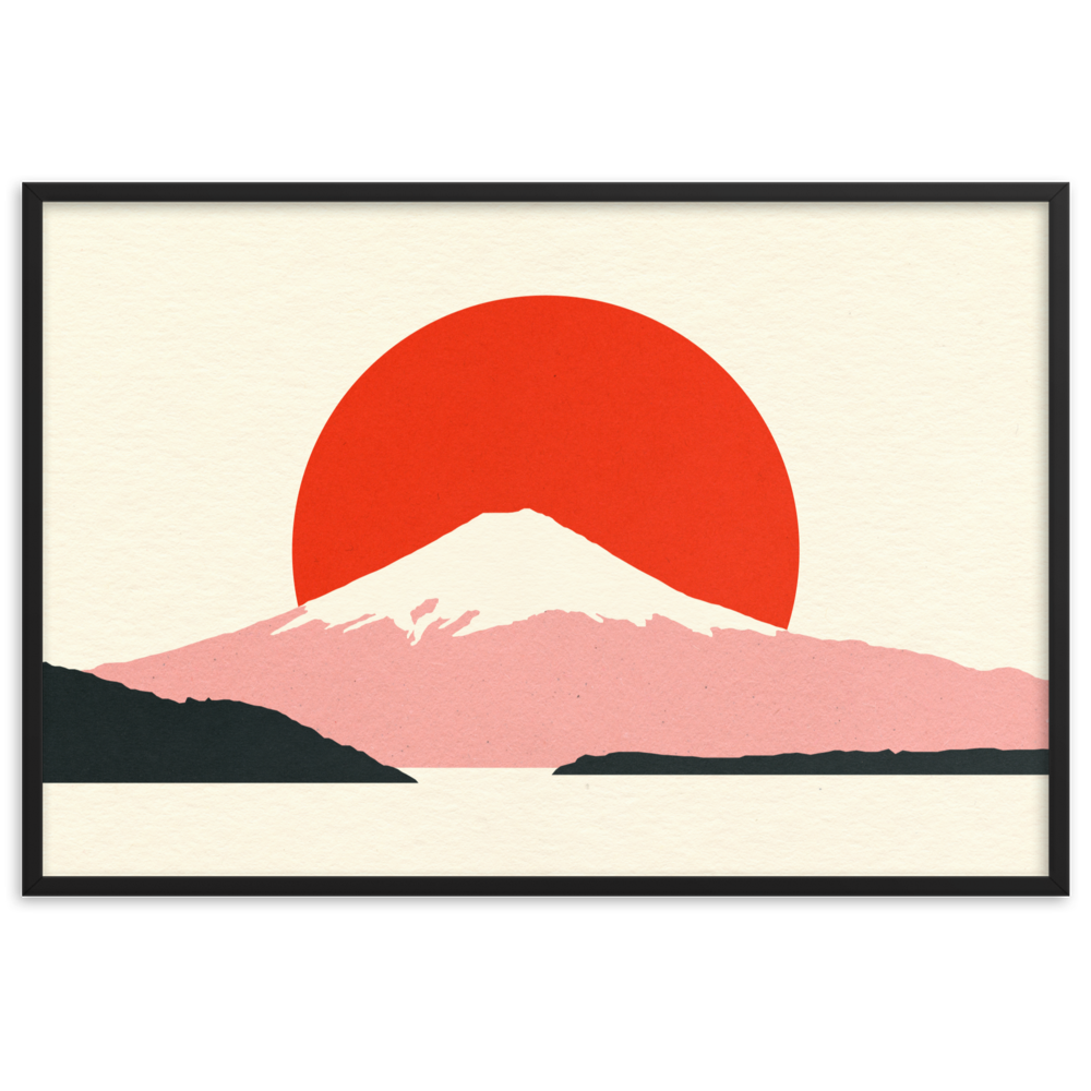 Framed Fine Art Print – Fuji Sun