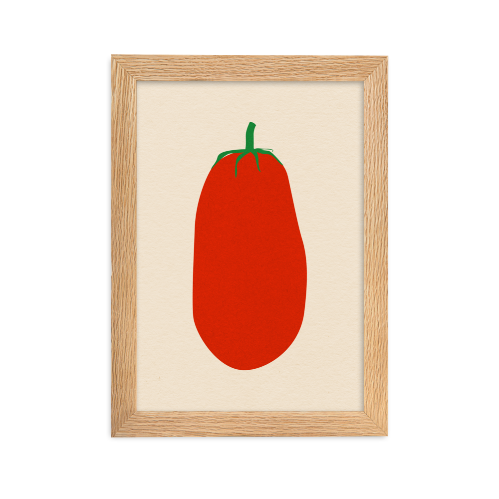 Framed Poster Art Print Illustration – Pomodoro