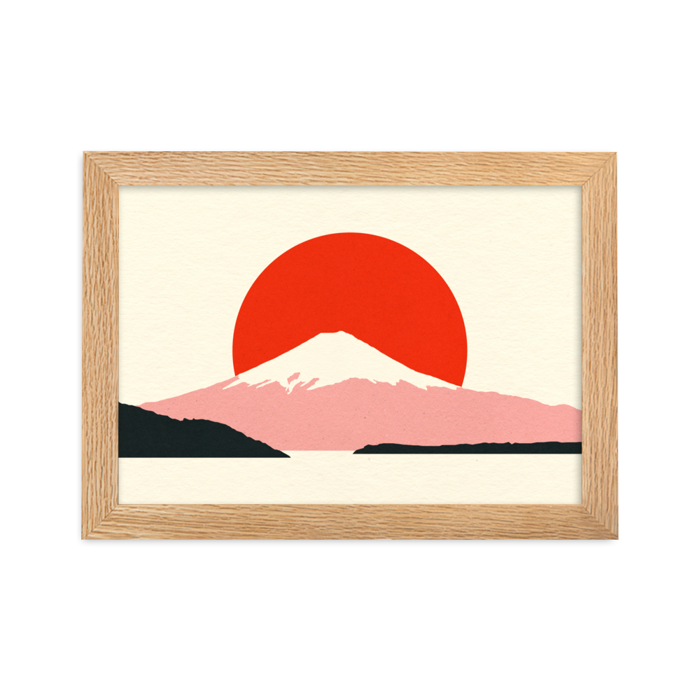 Framed Fine Art Print – Fuji Sun
