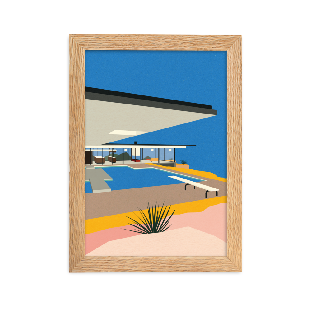 Framed Fine Art Print – LA Stahl House