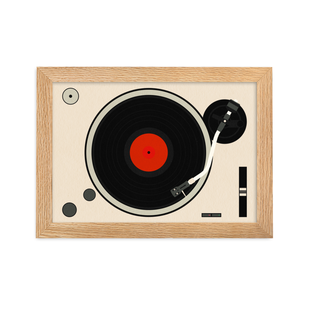Framed Fine Art Print – Turntable