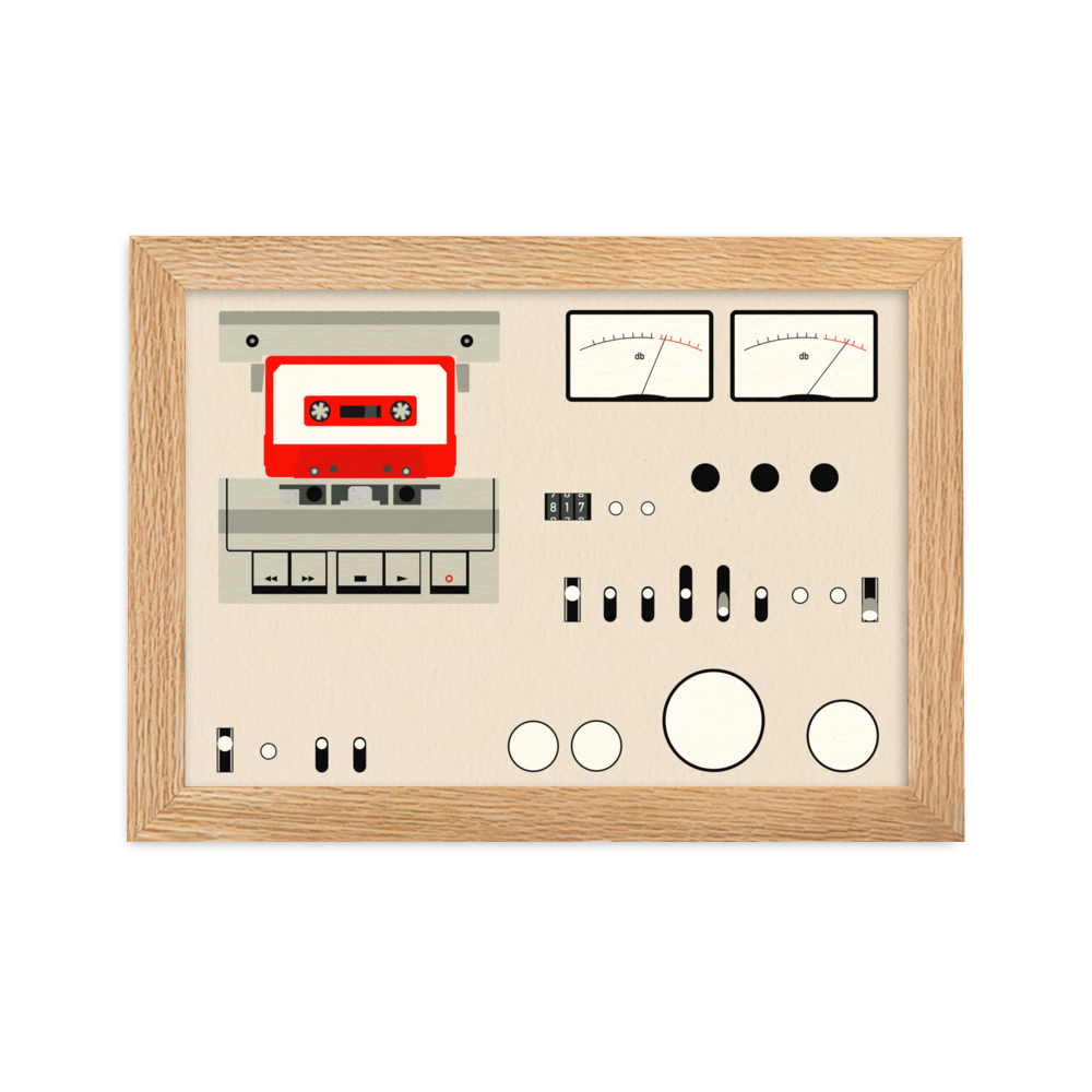 Framed Fine Art Print – Tape Deck