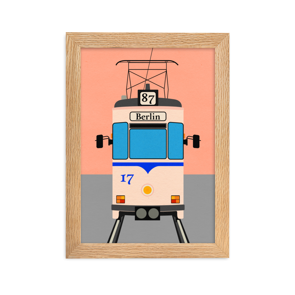 Framed Fine Art Print – Tram To Berlin