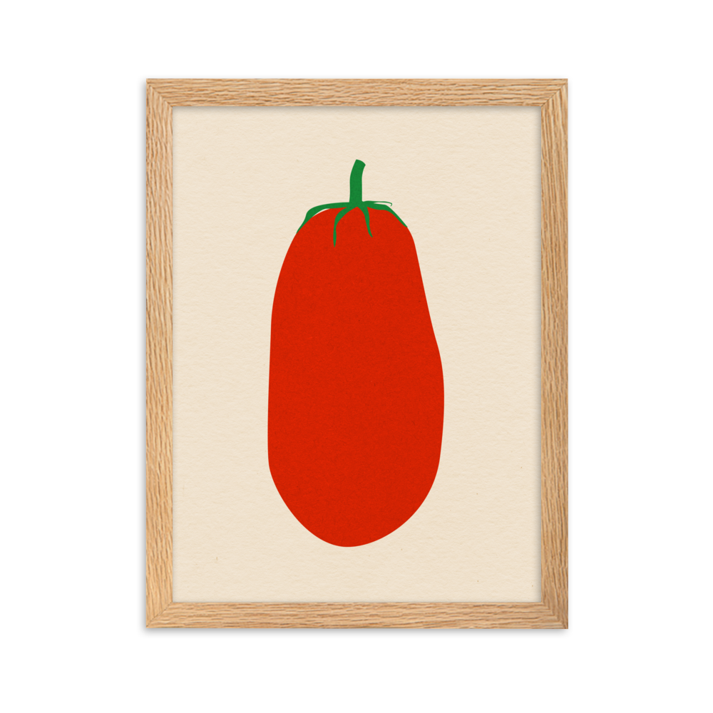 Framed Poster Art Print Illustration – Pomodoro