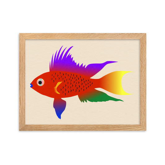 Framed Fine Art Print – Buntbarsch