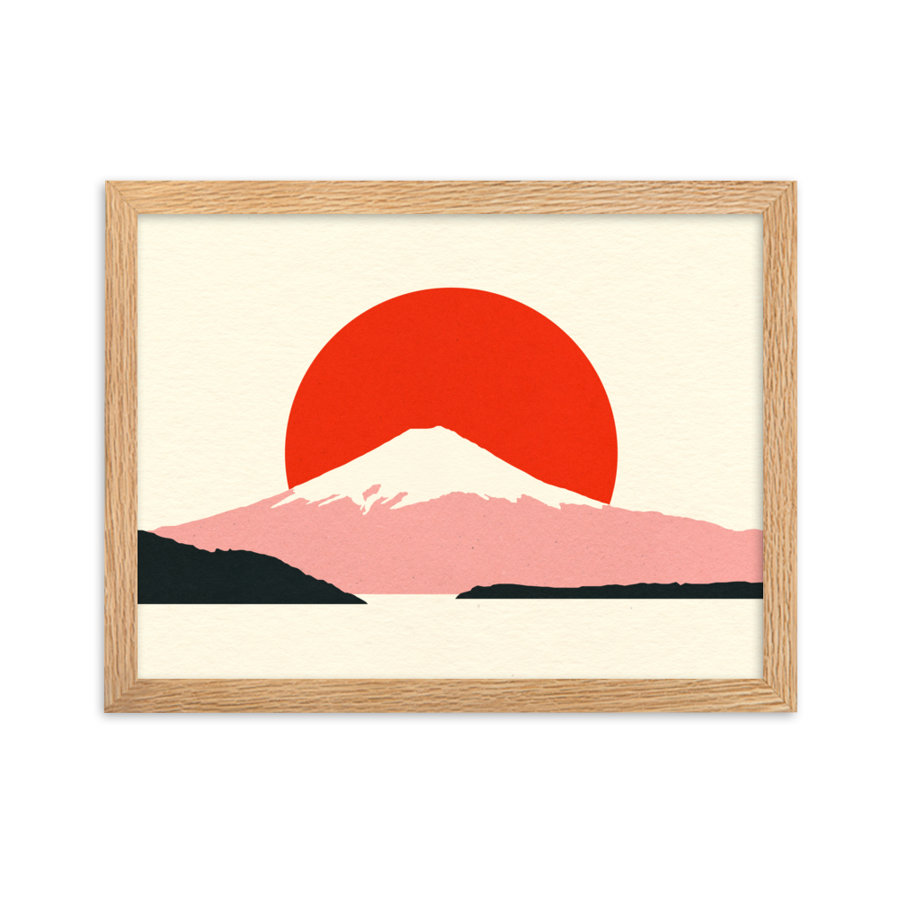 Framed Fine Art Print – Fuji Sun
