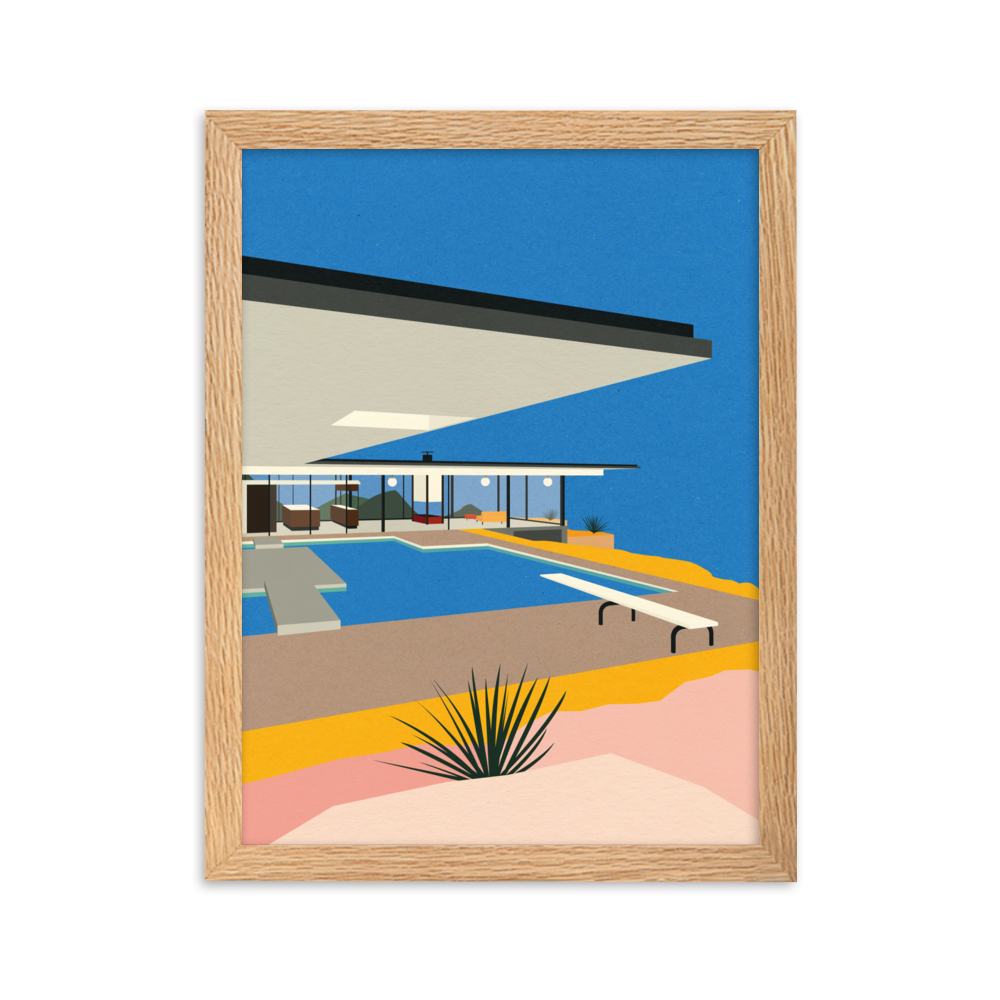 Framed Fine Art Print – LA Stahl House