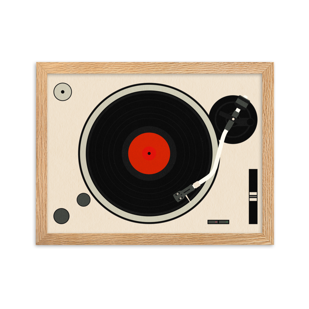 Framed Fine Art Print – Turntable