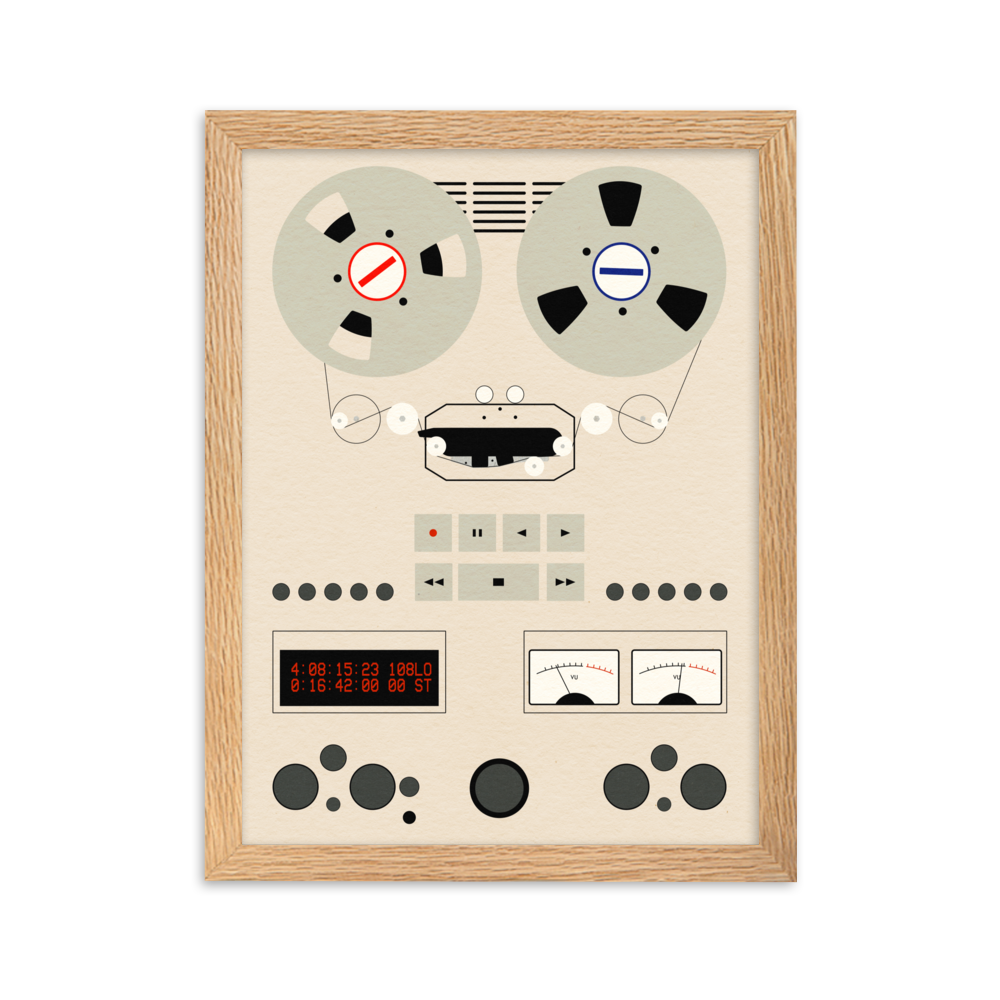 Framed Fine Art Print – Reel To Reel