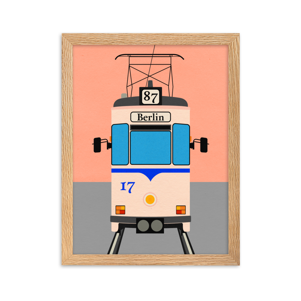 Framed Fine Art Print – Tram To Berlin