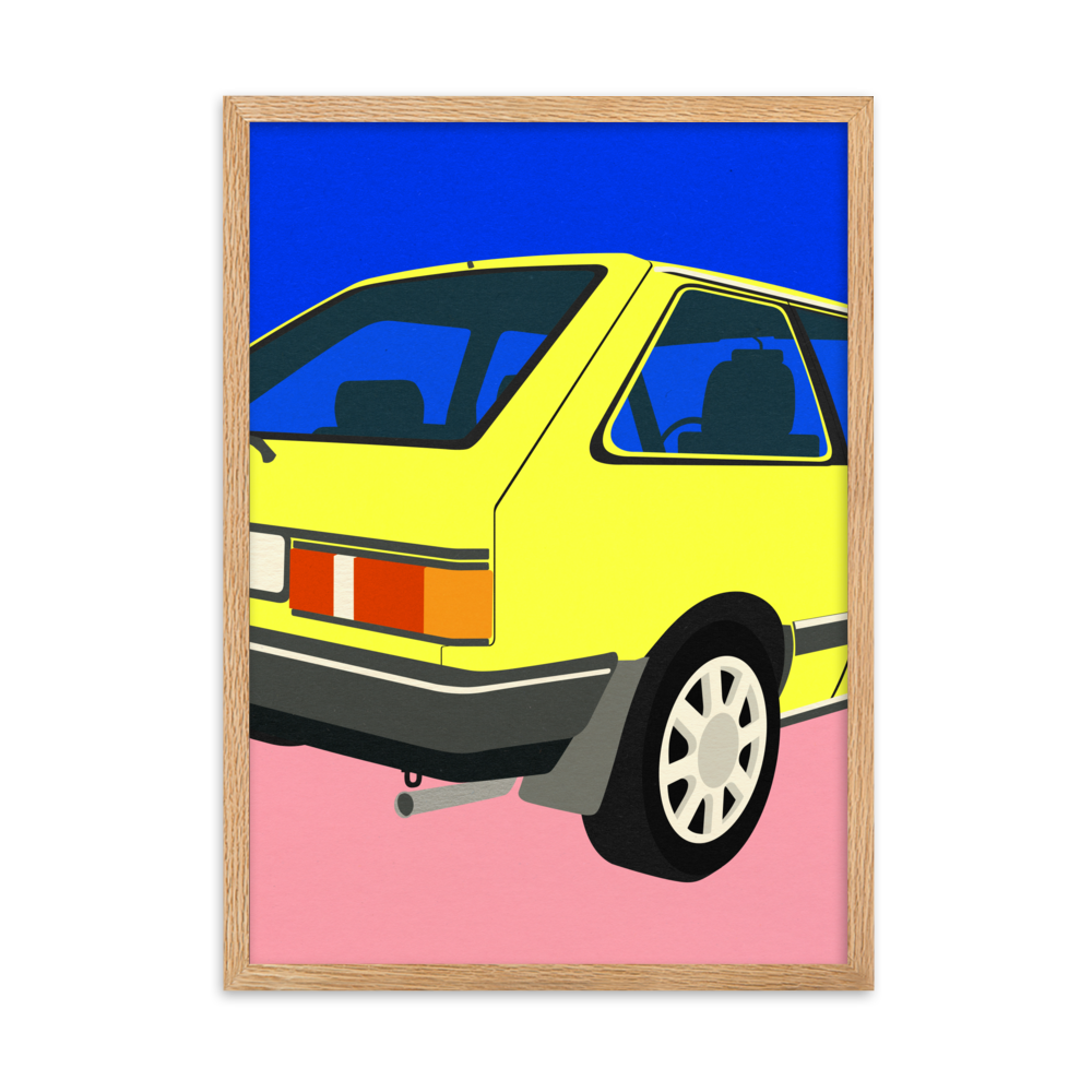 Framed Poster Art Print Illustration – M323