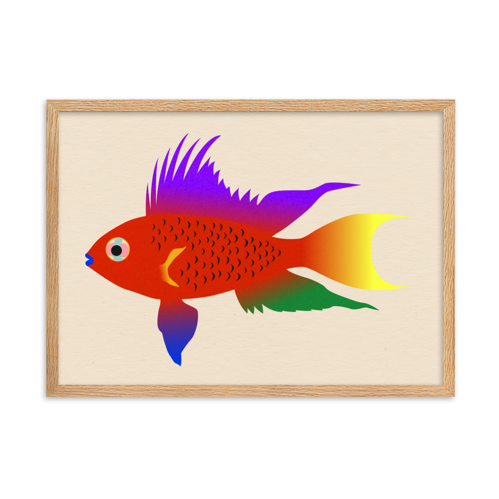 Framed Fine Art Print – Buntbarsch