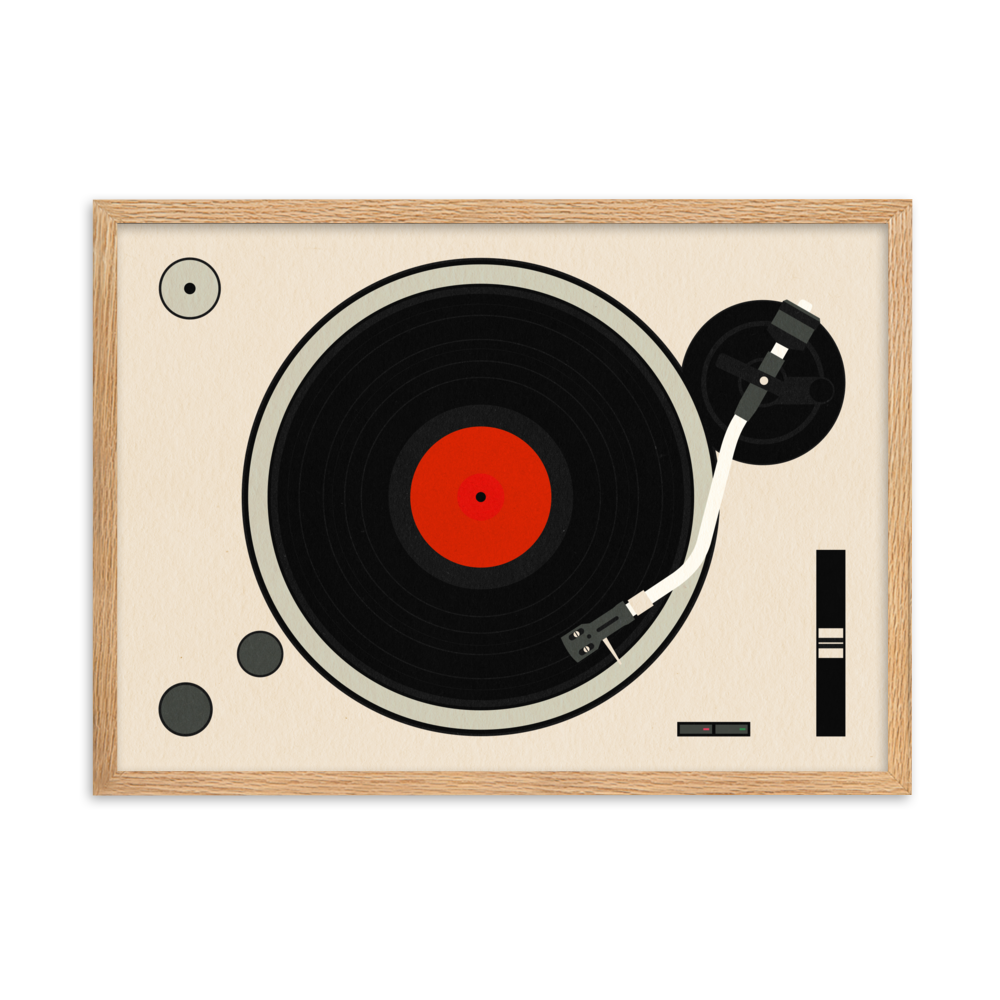 Framed Fine Art Print – Turntable