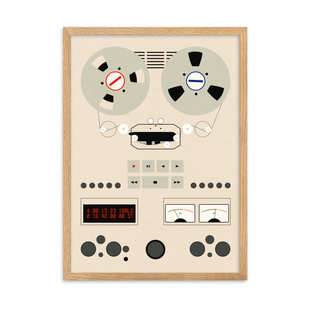 Framed Fine Art Print – Reel To Reel