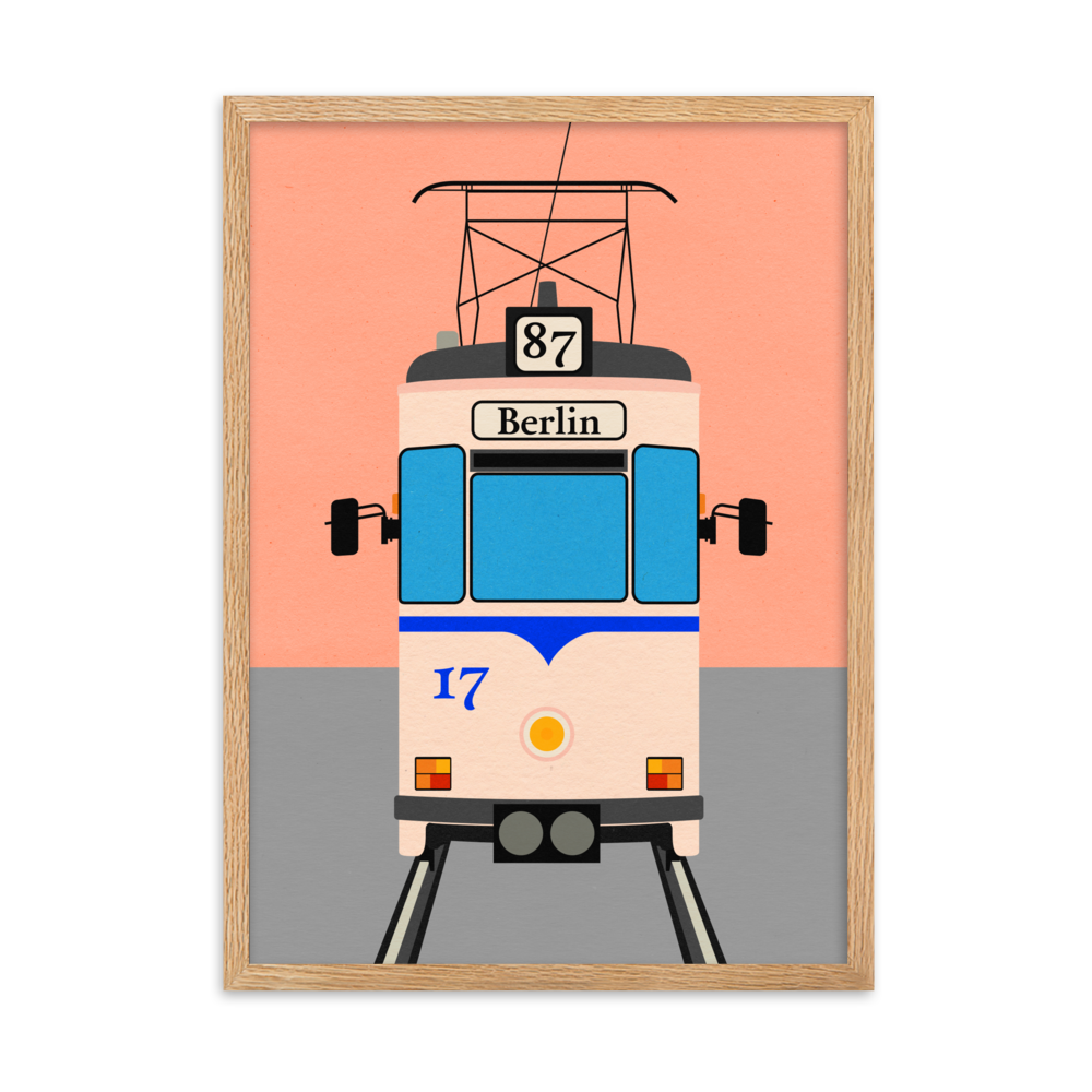 Framed Fine Art Print – Tram To Berlin