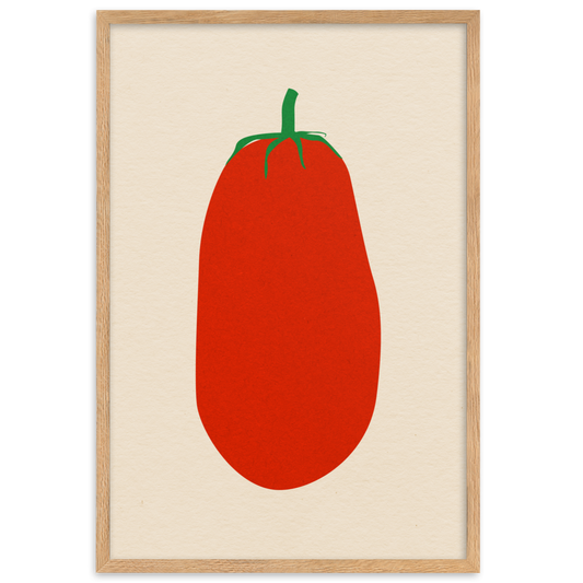 Framed Poster Art Print Illustration – Pomodoro