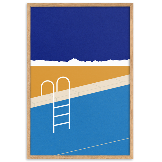 Framed Fine Art Print – Desert Pool