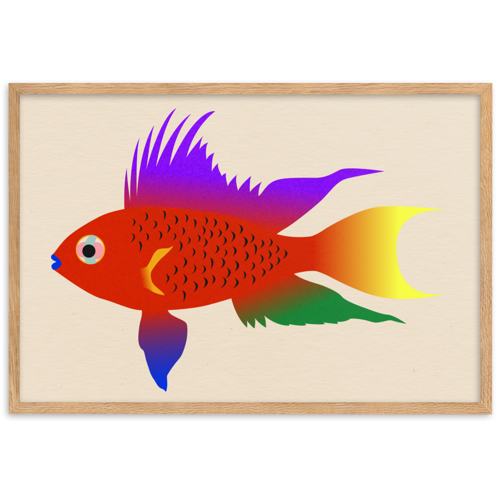 Framed Fine Art Print – Buntbarsch