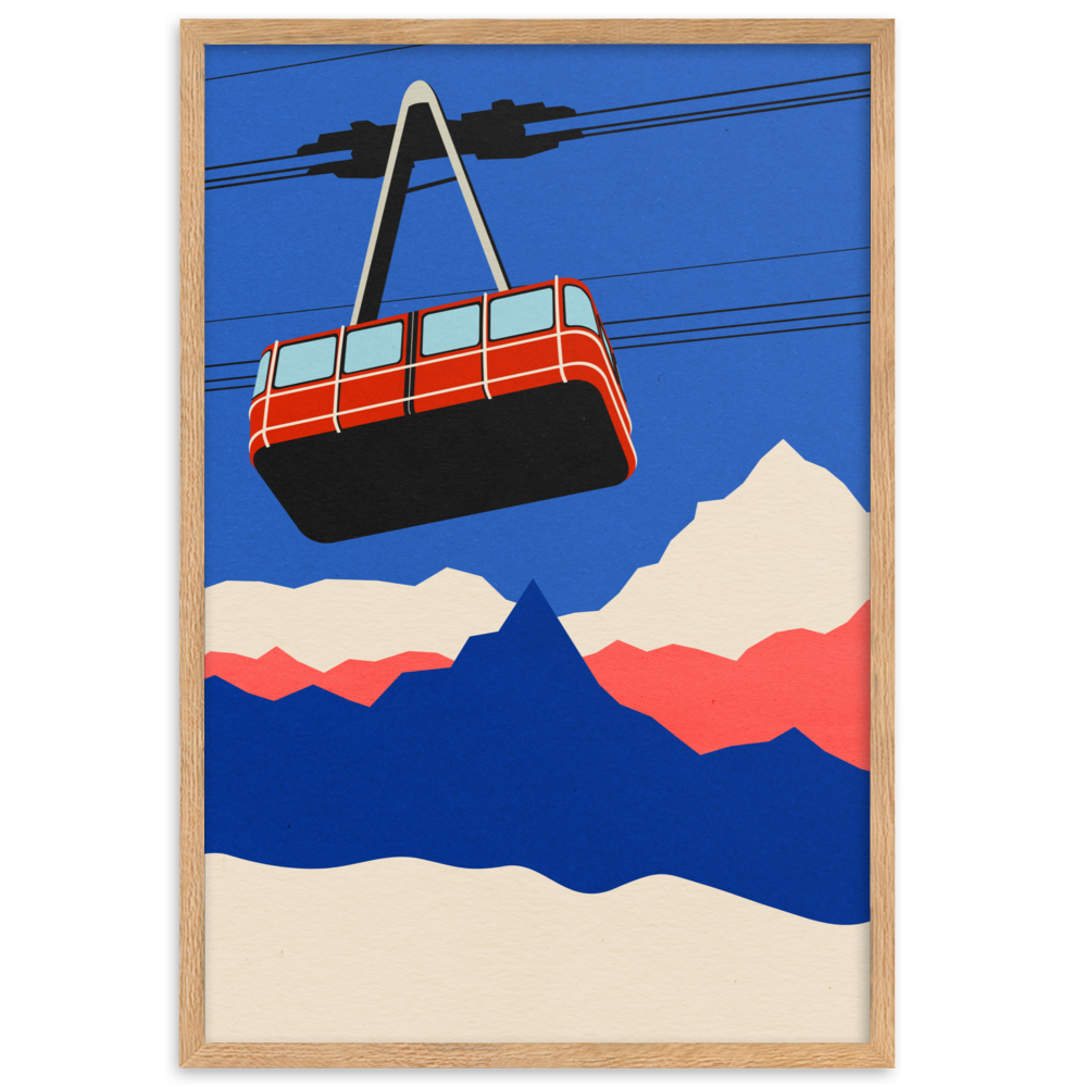 Framed Fine Art Print – Blue Mountain Ski Resort