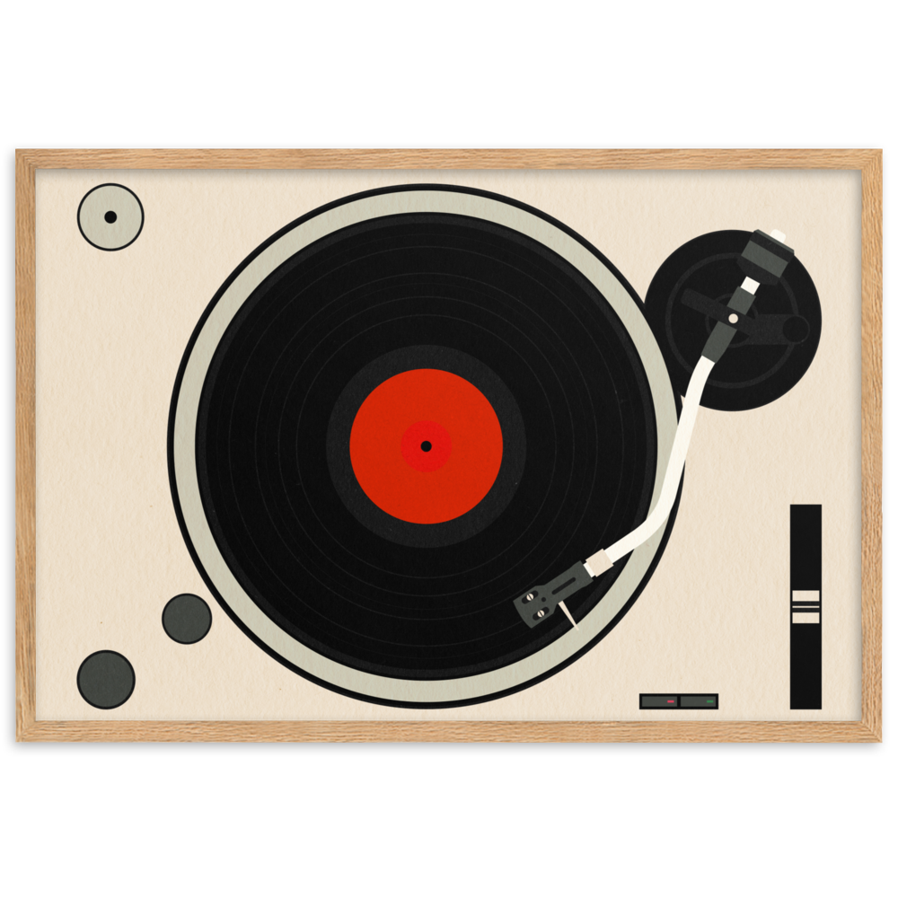 Framed Fine Art Print – Turntable