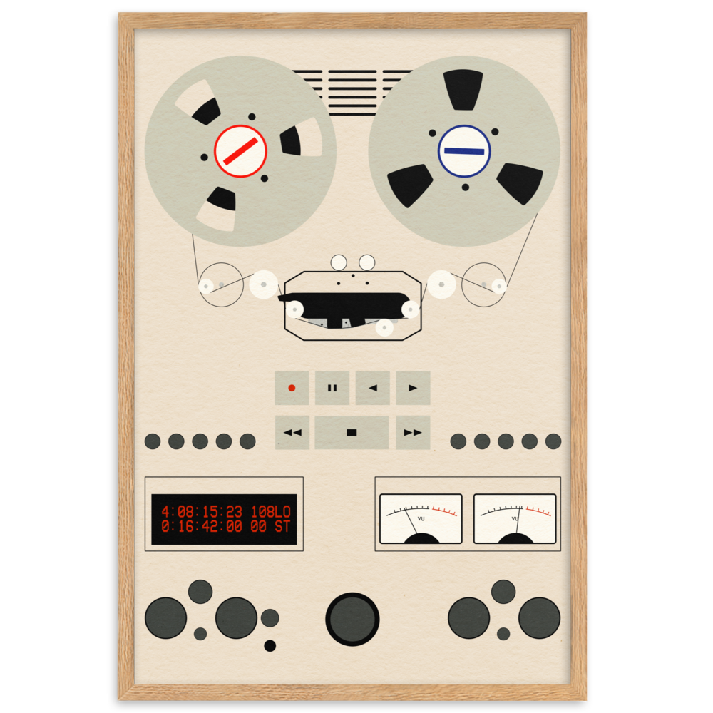 Framed Fine Art Print – Reel To Reel