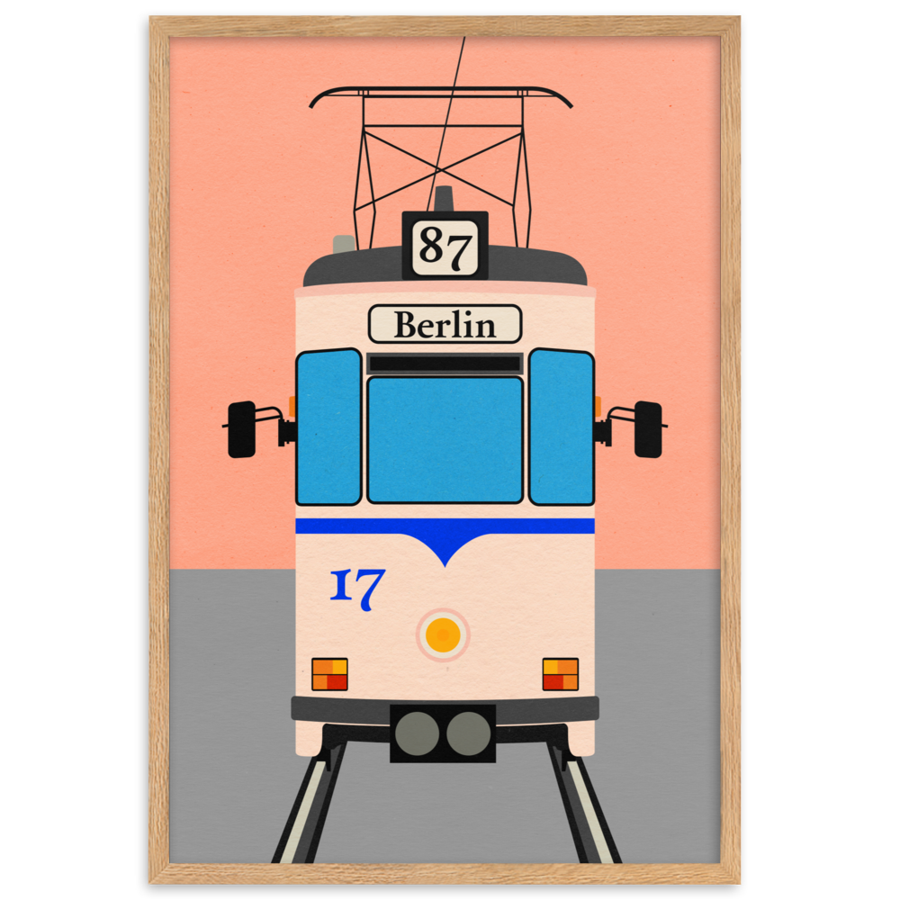 Framed Fine Art Print – Tram To Berlin