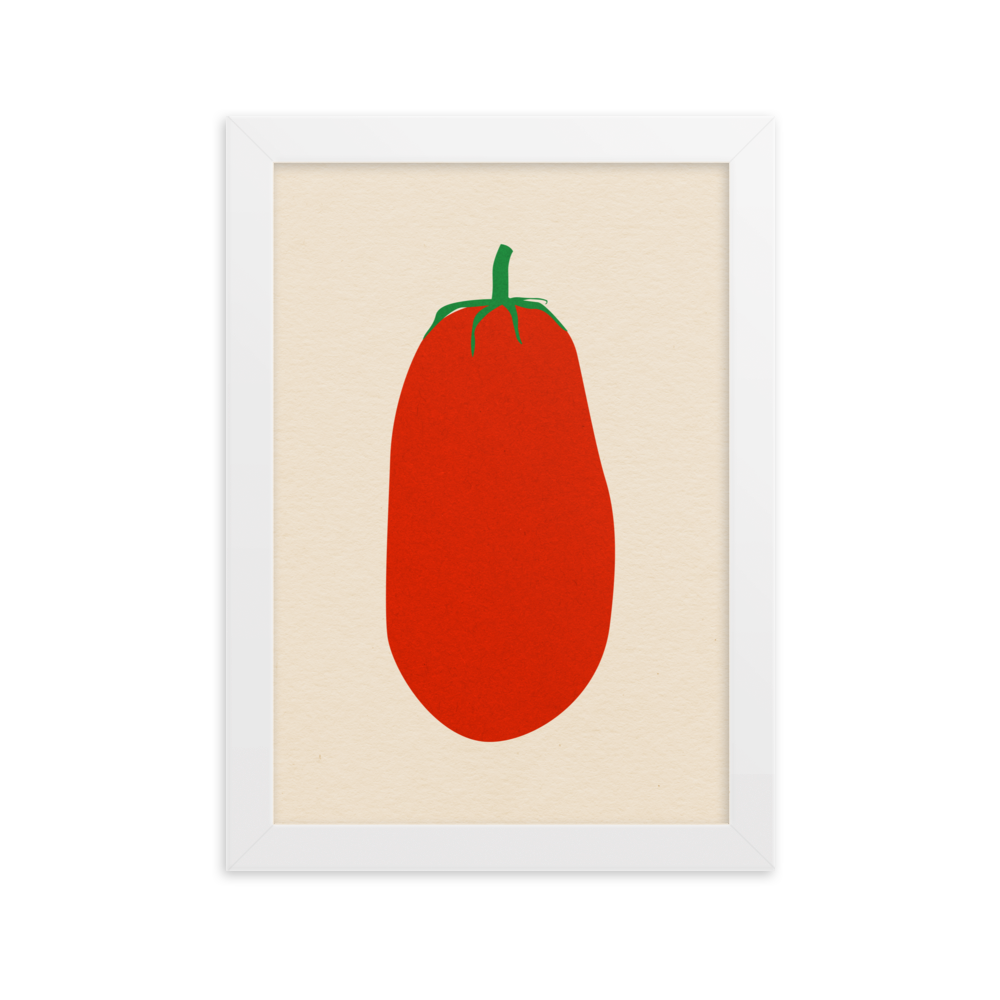 Framed Poster Art Print Illustration – Pomodoro
