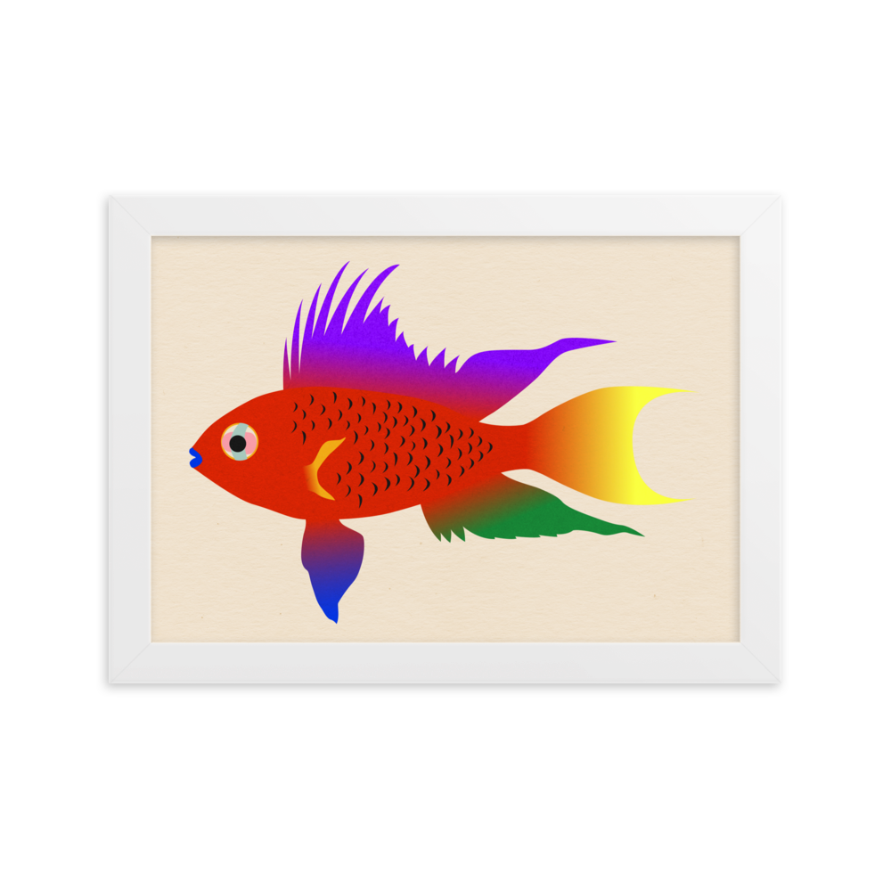 Framed Fine Art Print – Buntbarsch