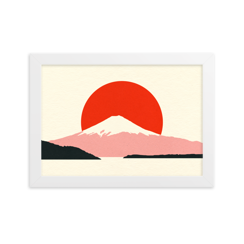 Framed Fine Art Print – Fuji Sun