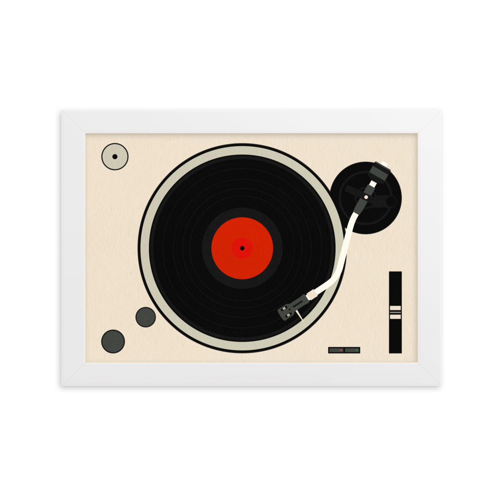 Framed Fine Art Print – Turntable