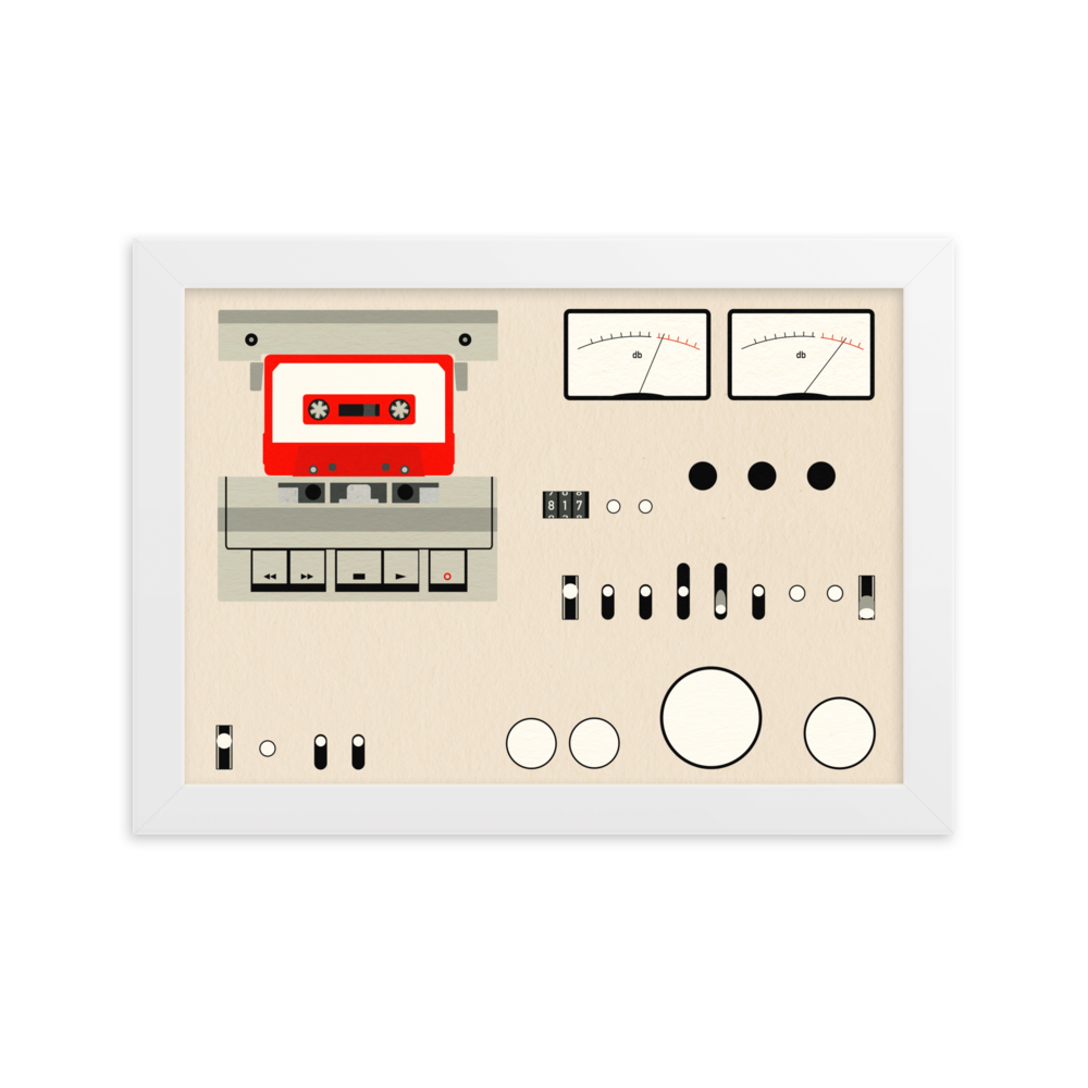 Framed Fine Art Print – Tape Deck